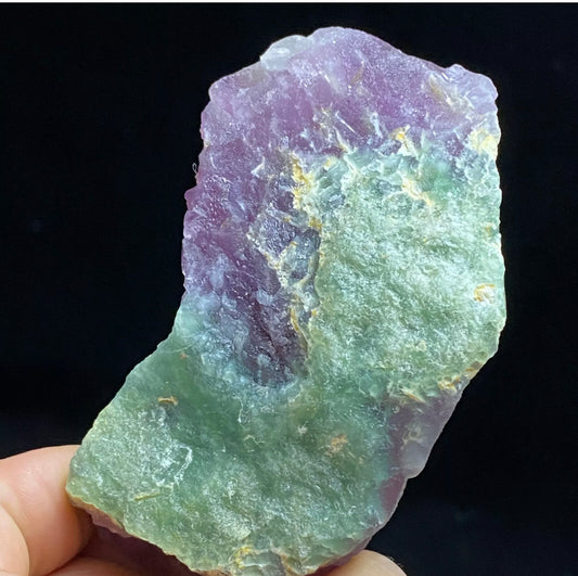 Translucent Purple Octahedral Fluorite Crystal Mineral