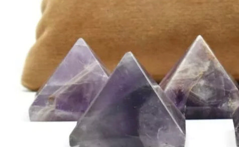 Natural Amethyst Crystal Pyramid