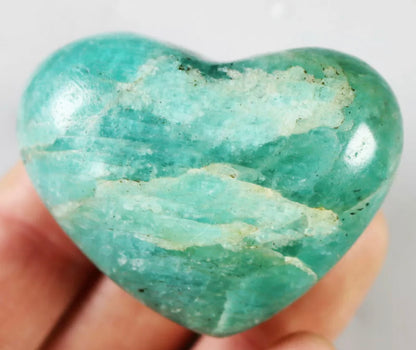 Amazing Unique Natural Amazonite Stone  Heart