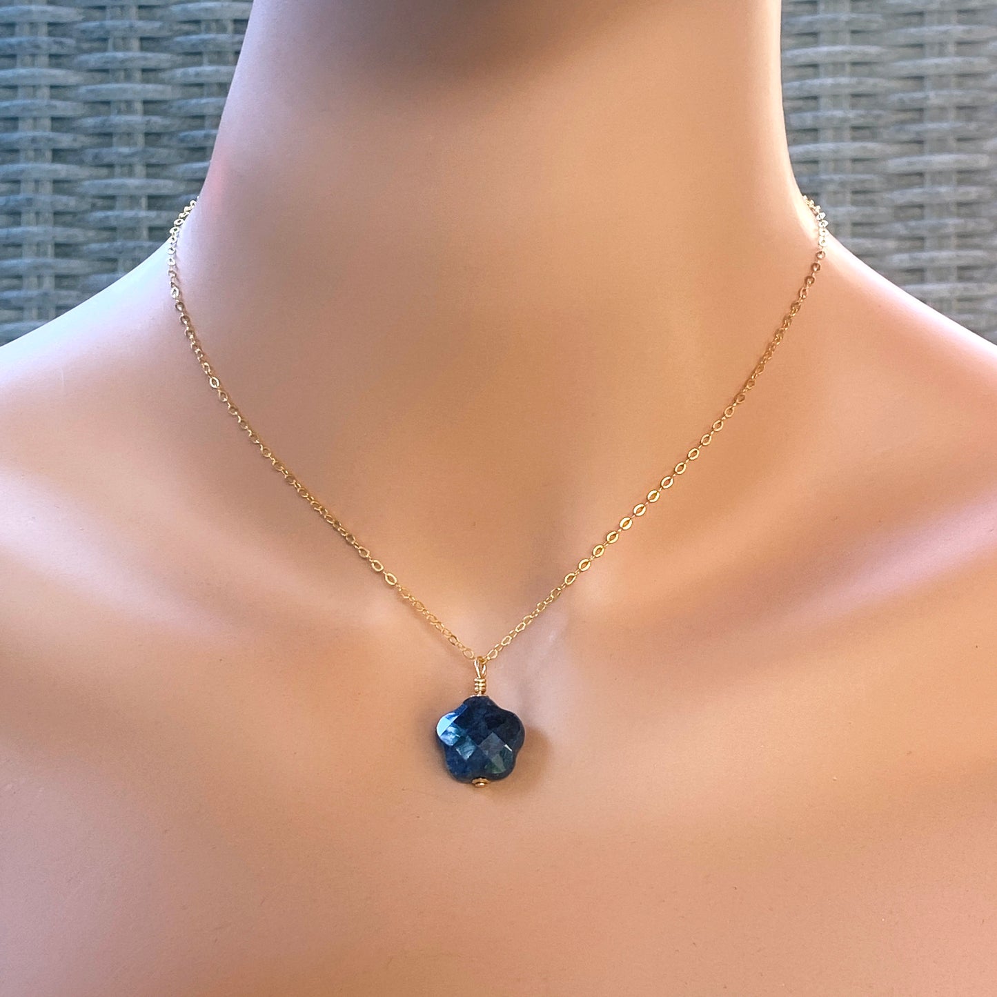 Blue Sapphire gemstone Necklace