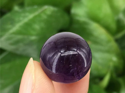 Semiprecious Genuine Amethyst gemstone Crystal mini-Sphere