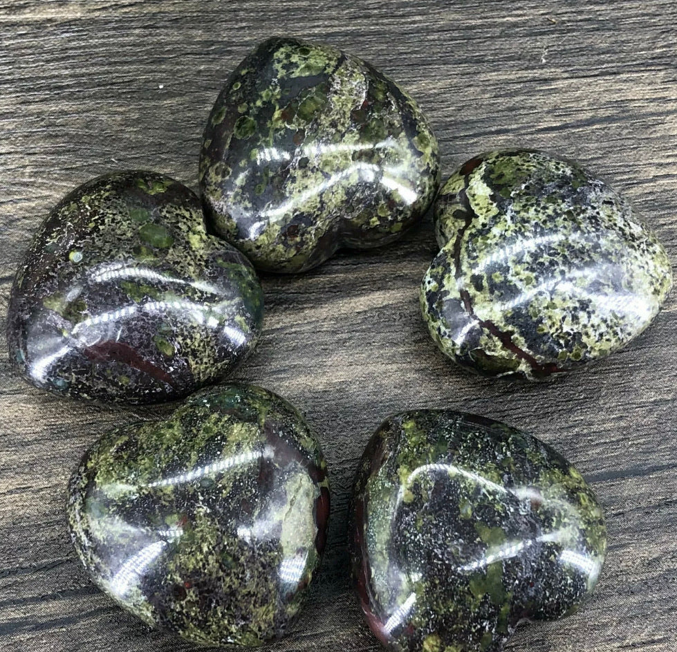 Natural Dragon’s Bloodstone Heart