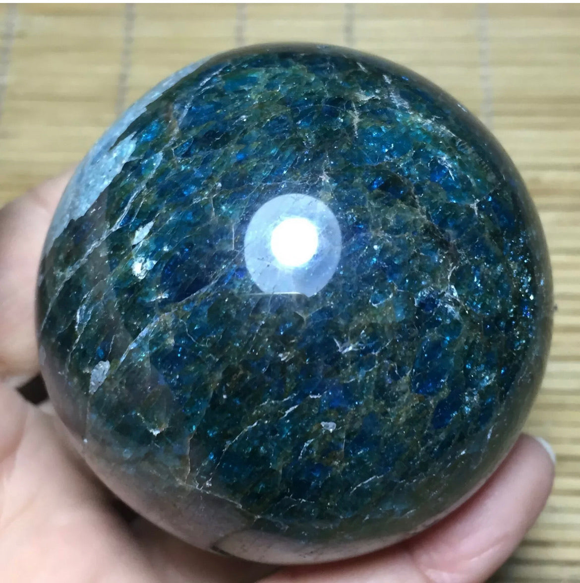 Apatite Gemstone energy Sphere