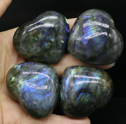 Natural Labradorite Gemstone Heart
