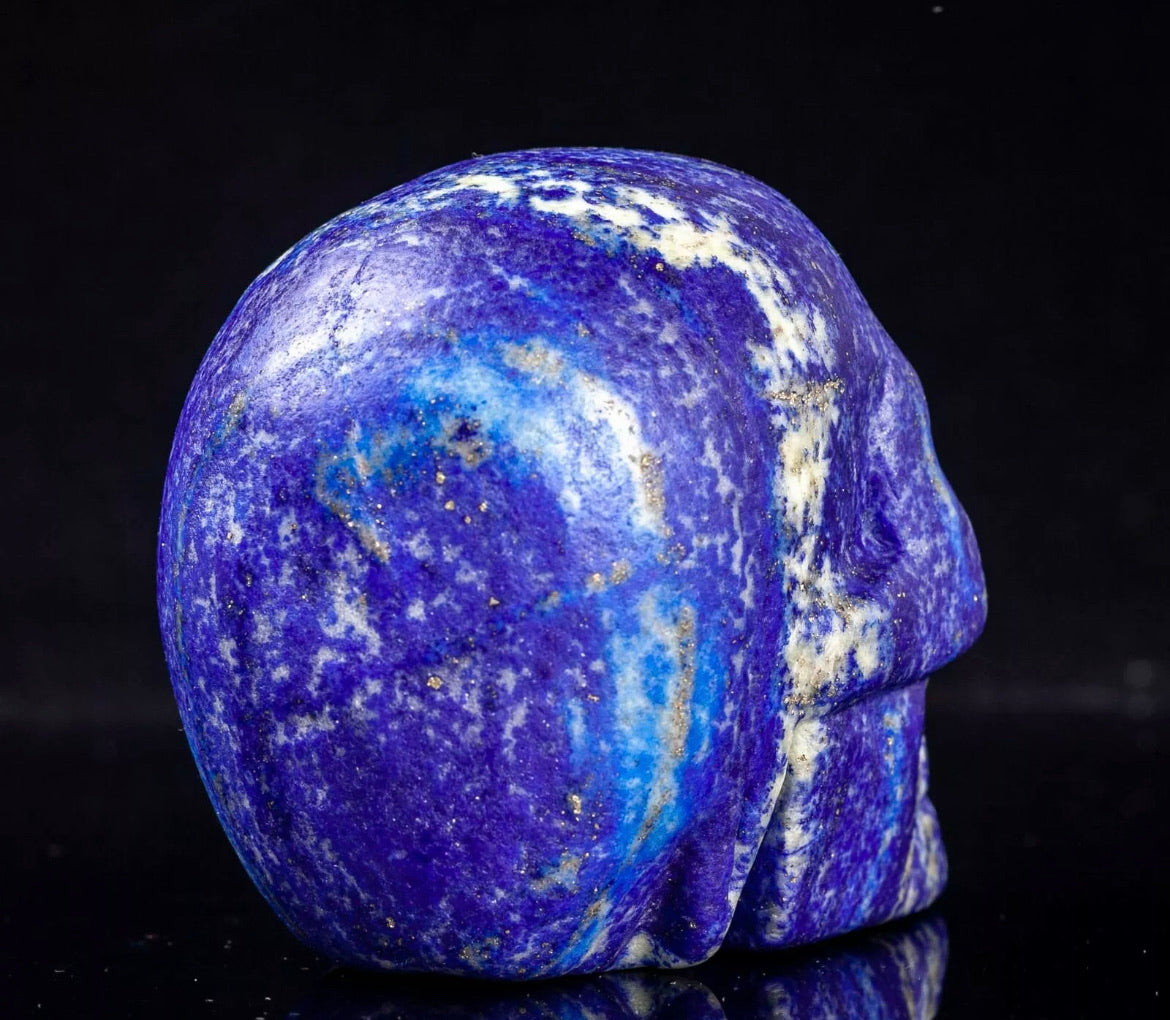 Natural Lapis Lazuli Skull