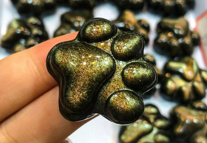 Natural Golden Obsidian Paw
