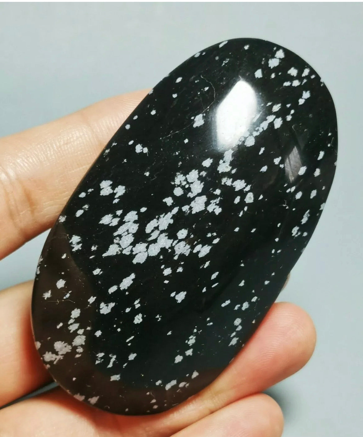 Natural Snowflake Obsidian Stone