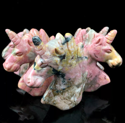 Natural Rhodonite Unicorn