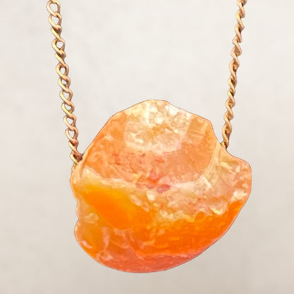 Raw Carnelian gemstone Choker Necklace