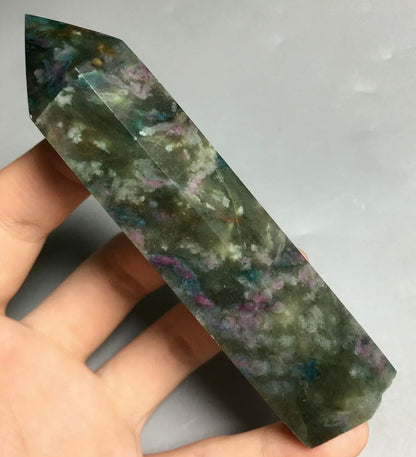 Natural Ruby zoisite wand Tower Obelisk