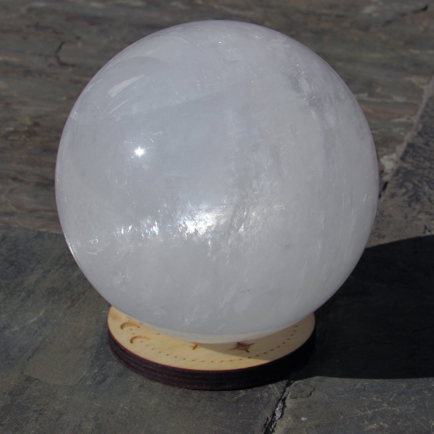 Natural Quartz gemstone Sphere