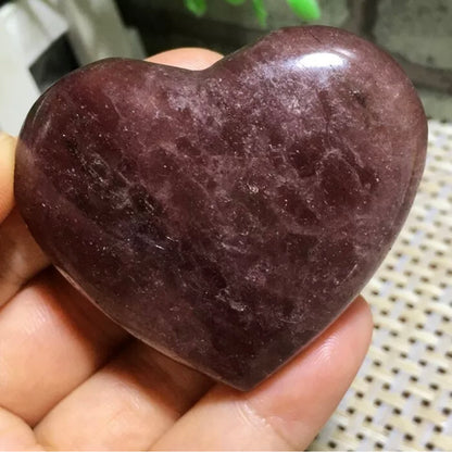 Natural Strawberry Quartz Heart