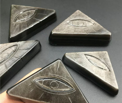 Natural Silver Obsidian Evil Eye Protection