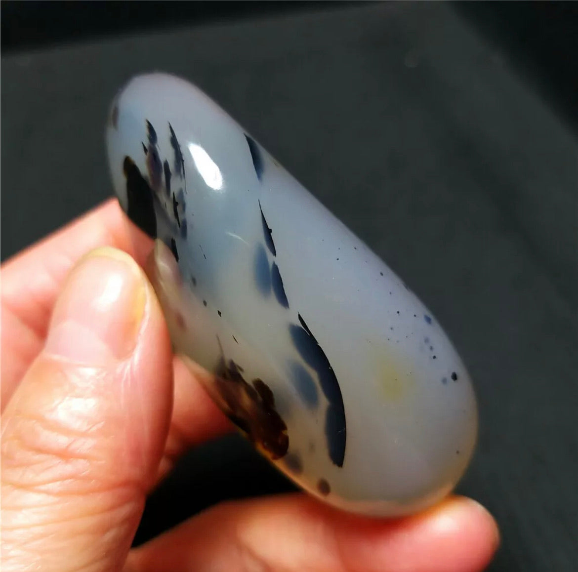 Natural aquatic agate free form stone