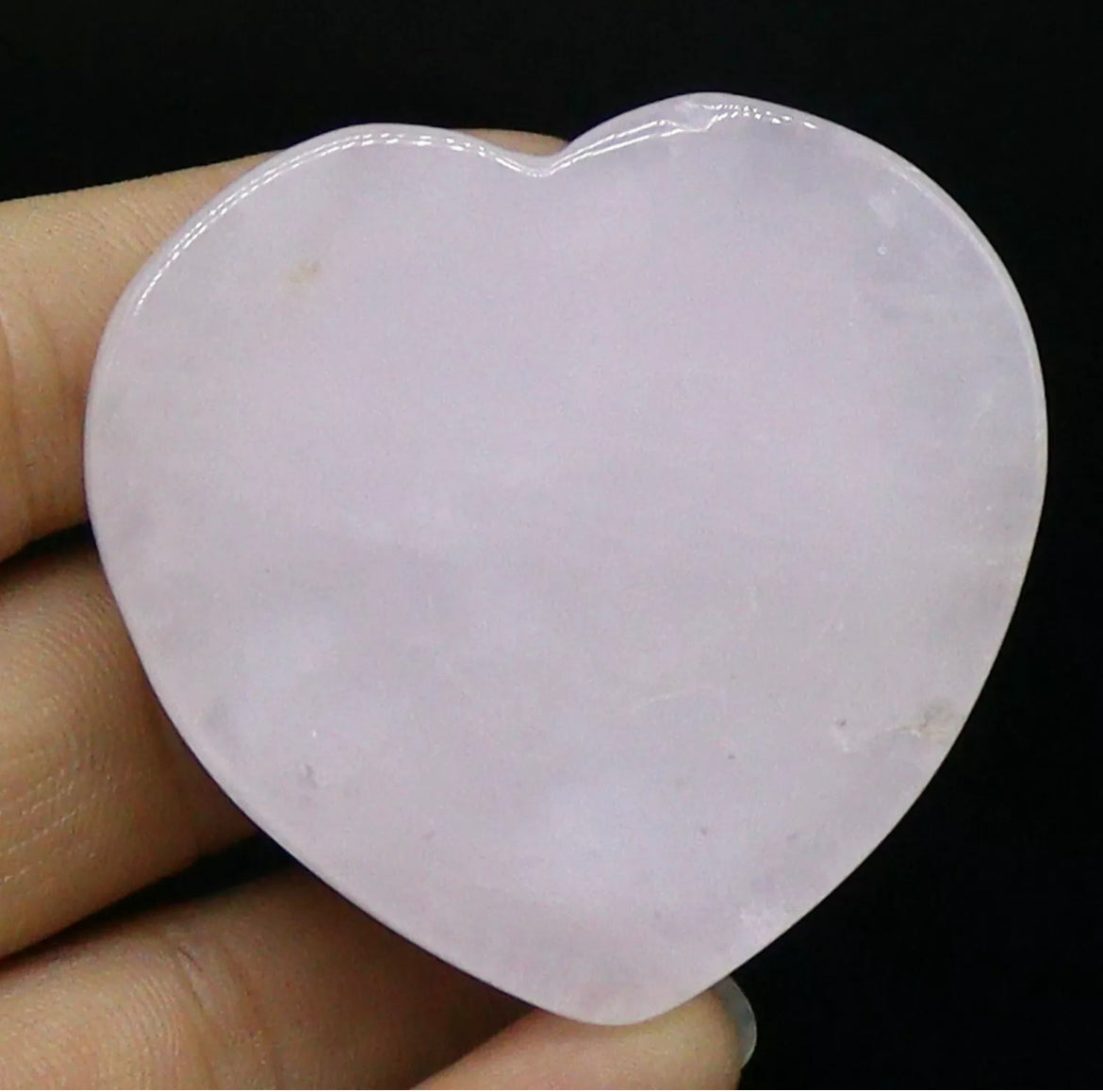 Natural Rose Quartz Gemstone Phone holder grip heart