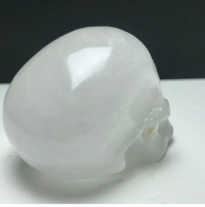 Natural Clear Quartz Skull