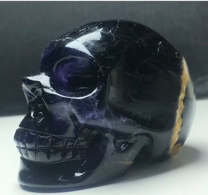 Gemstone Fluorite Skull