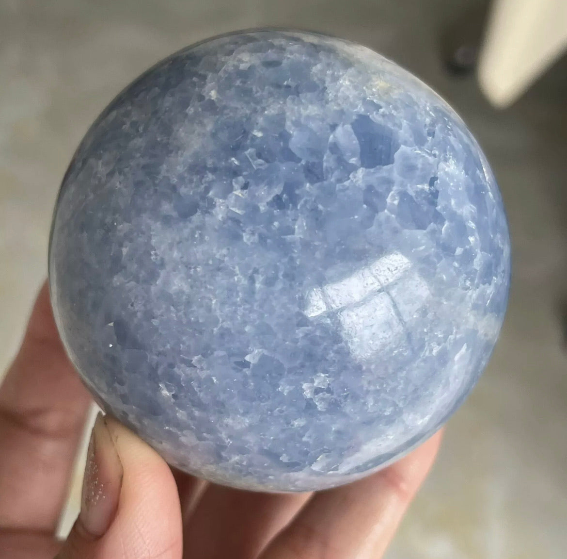 Blue Celestite Crystal Ball, Sphere store #2