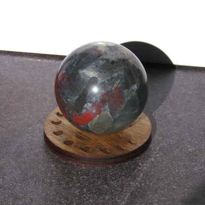 Natural African Bloodstone Crystal Gemstone Sphere