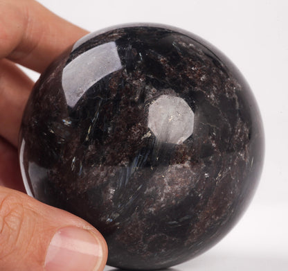 Natural Astrophyllite semiprecious gemstone crystal ball sphere