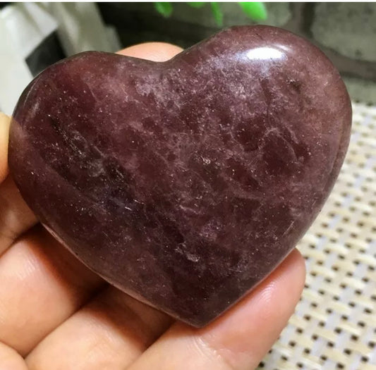 Natural Strawberry Quartz Heart