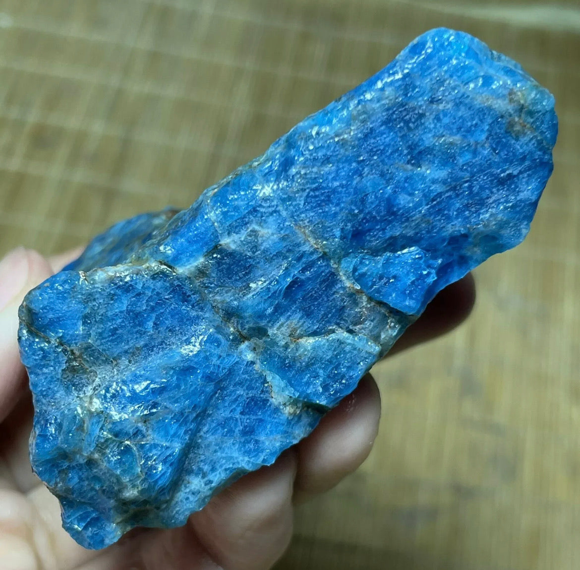 Natural Apatite semiprecious gemstone Rock