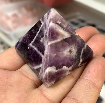 Natural Amethyst gemstone Pyramid Crystal