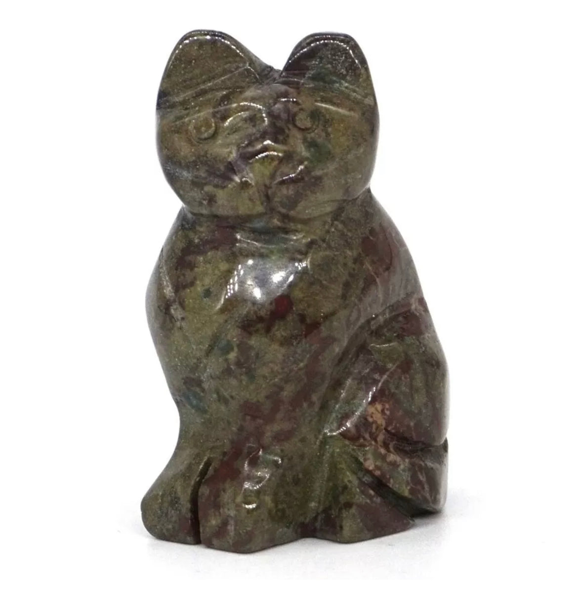 Natural Dragon’s Bloodstone Kitty Cat