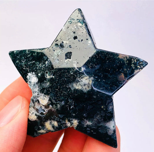 Moss Agate Star