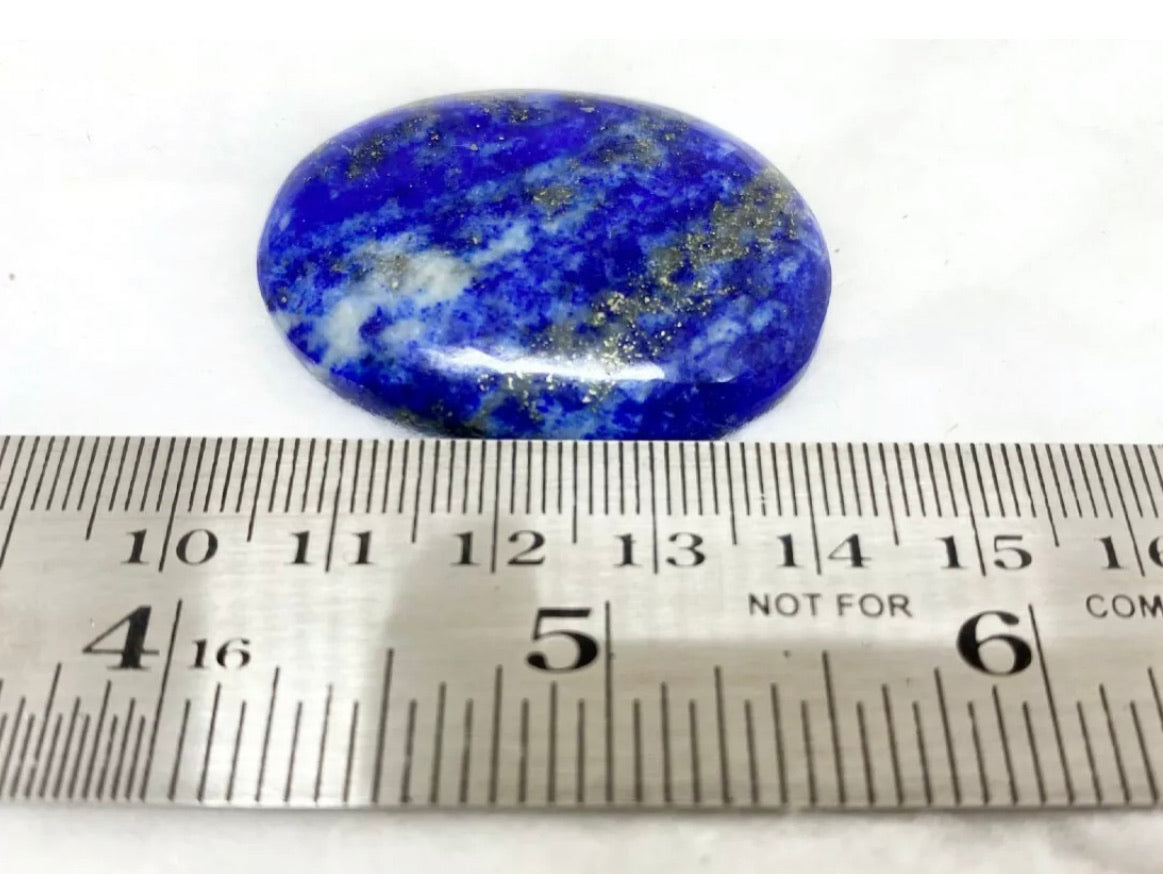 Natural Lapis Lazuli gemstone Worry Palm Stone