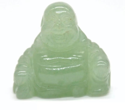 Natural Green Aventurine Laughing Buddha