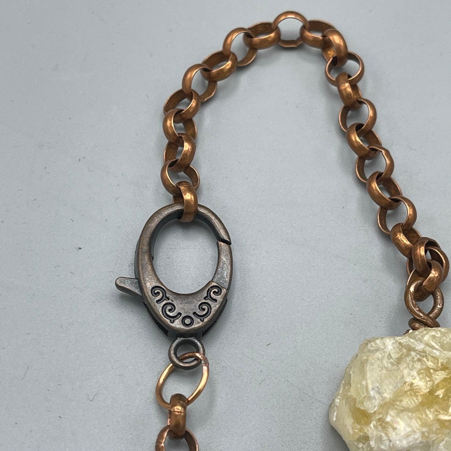 Raw Citrine gemstone Bracelet