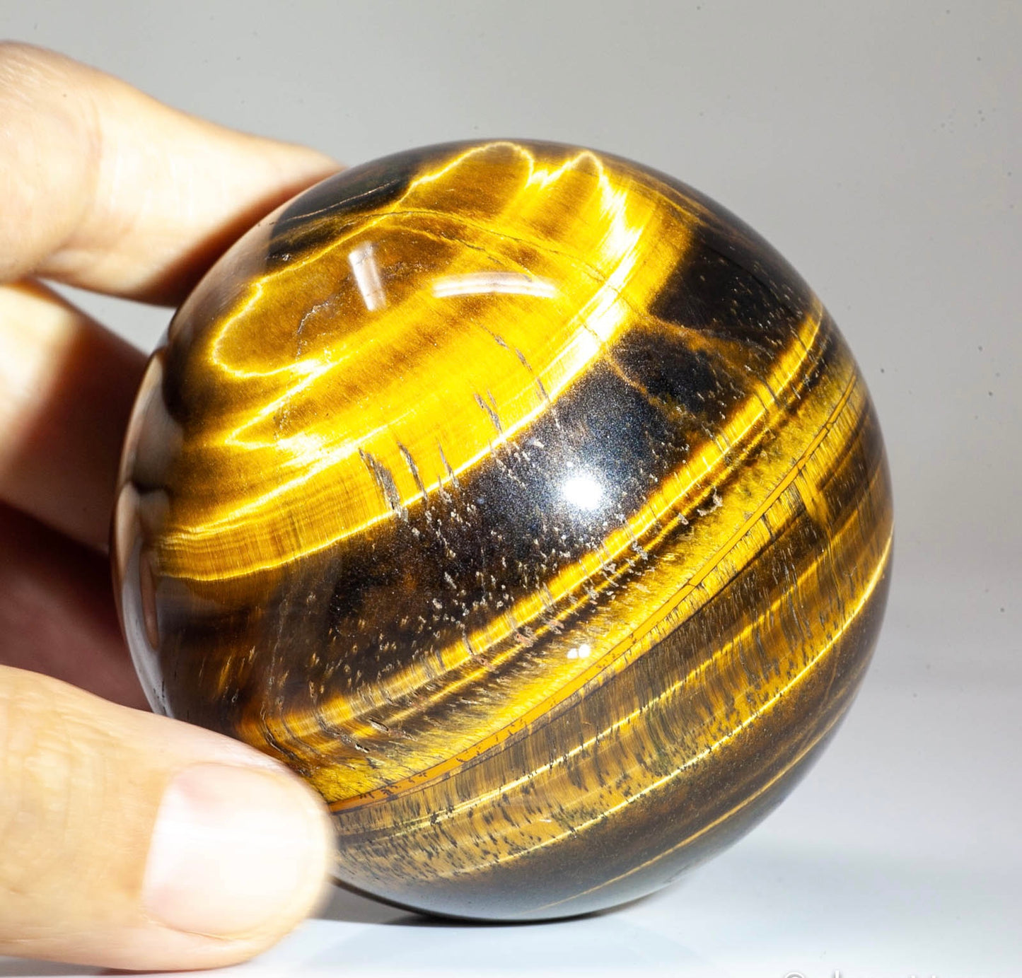 Natural Tiger Eye gemstone Crystal Sphere