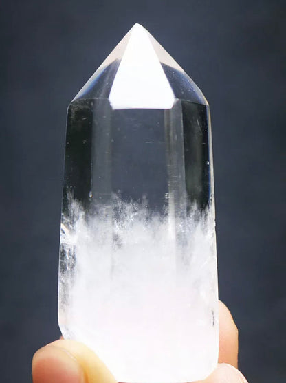 Natural Clear Quartz Wand Point Tower Obelisk