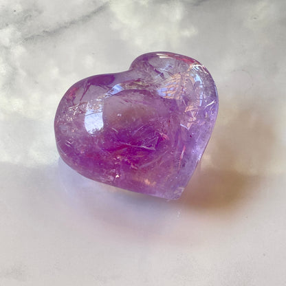 Natural Amethyst Gemstone Hearts