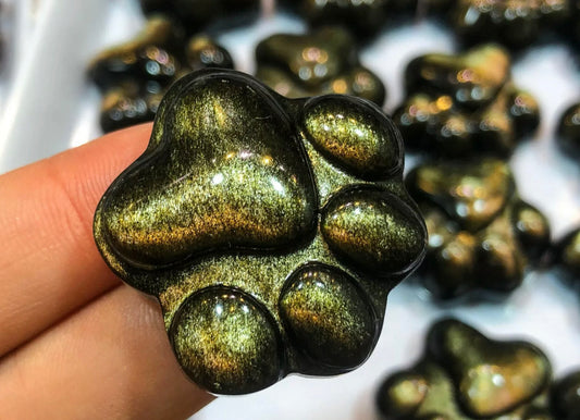 Natural Golden Obsidian Paw