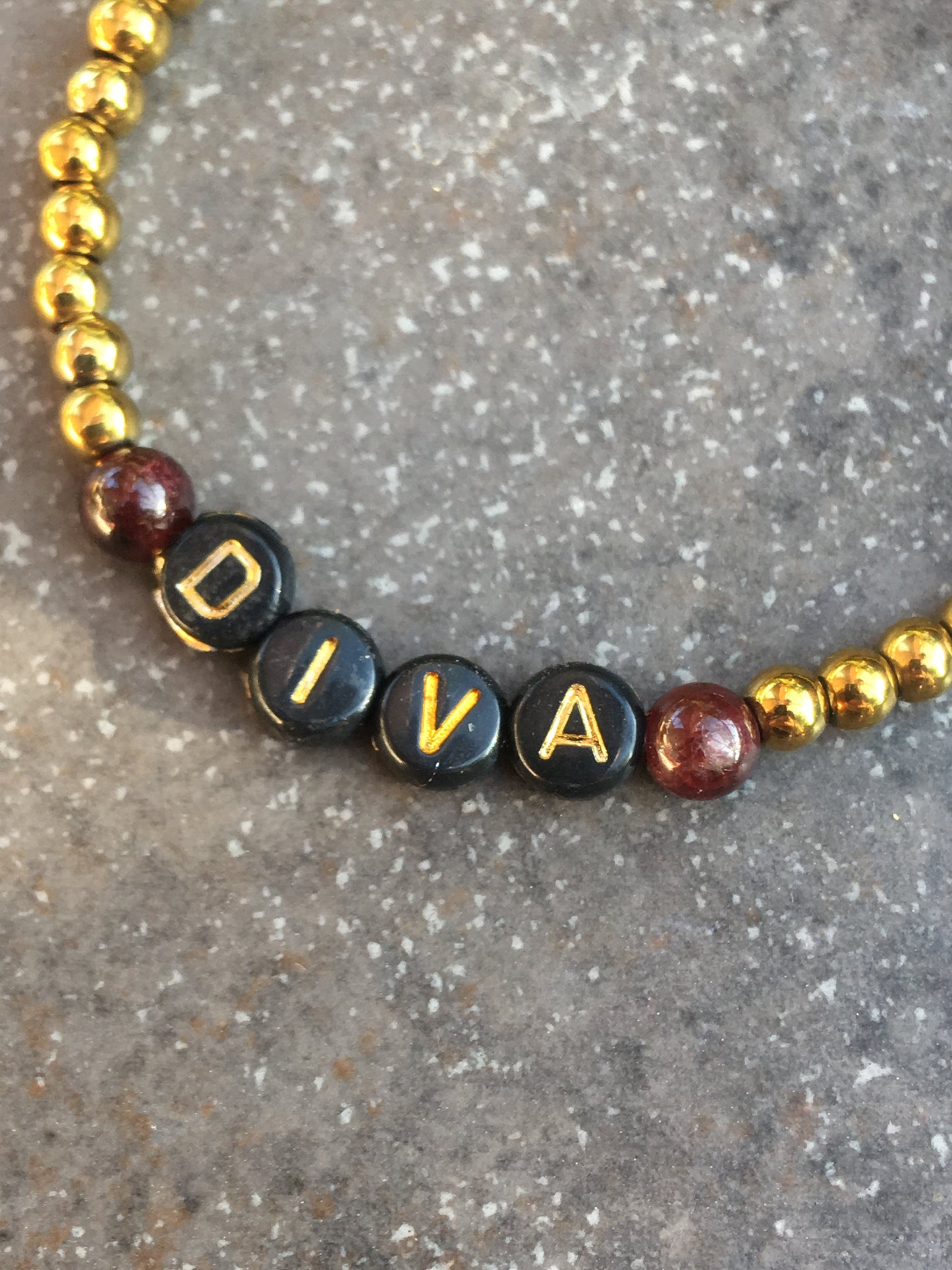 Gold Hematite DIVA Gemstone bracelet