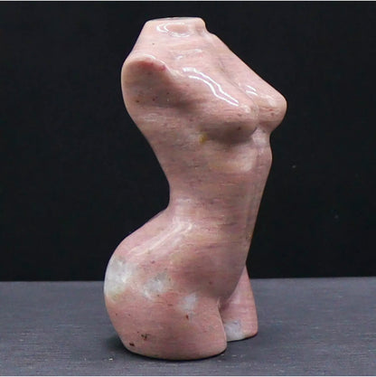Natural Rhodonite Female Body Figurine
