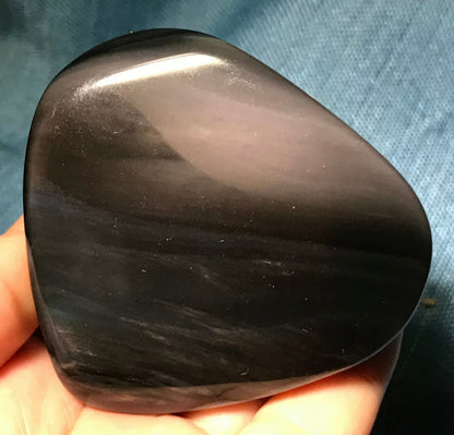 Natural Rainbow Obsidian Gemstone Heart