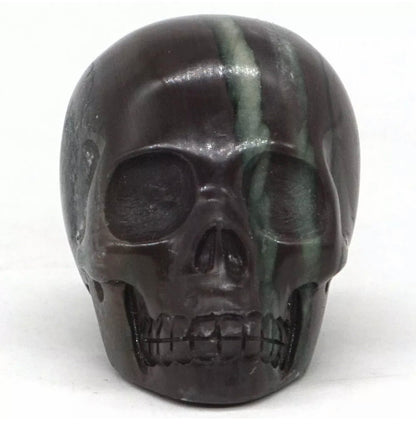 Ribbon Jasper Gemstone Carved Skull