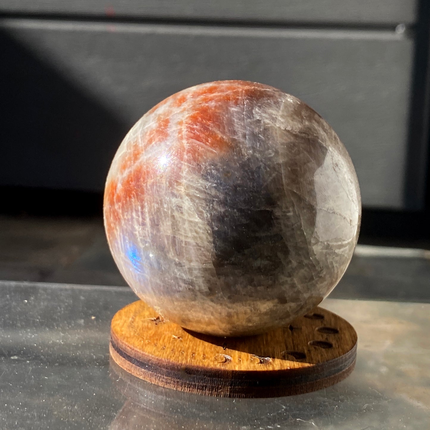Moonstone gemstone Sphere