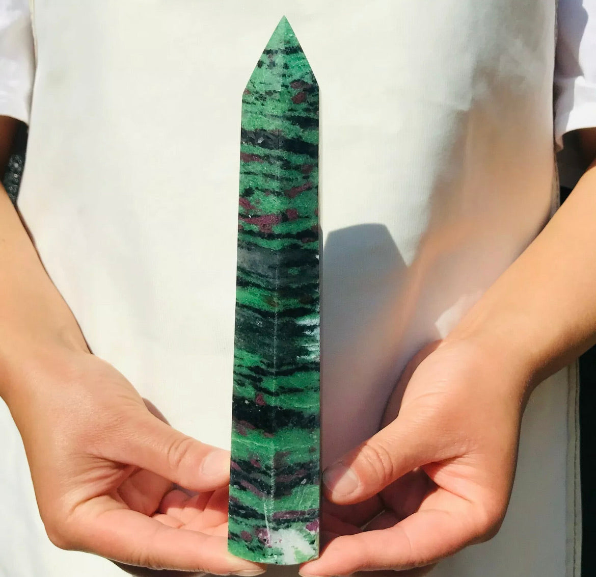 Natural Ruby Zoisite Wand