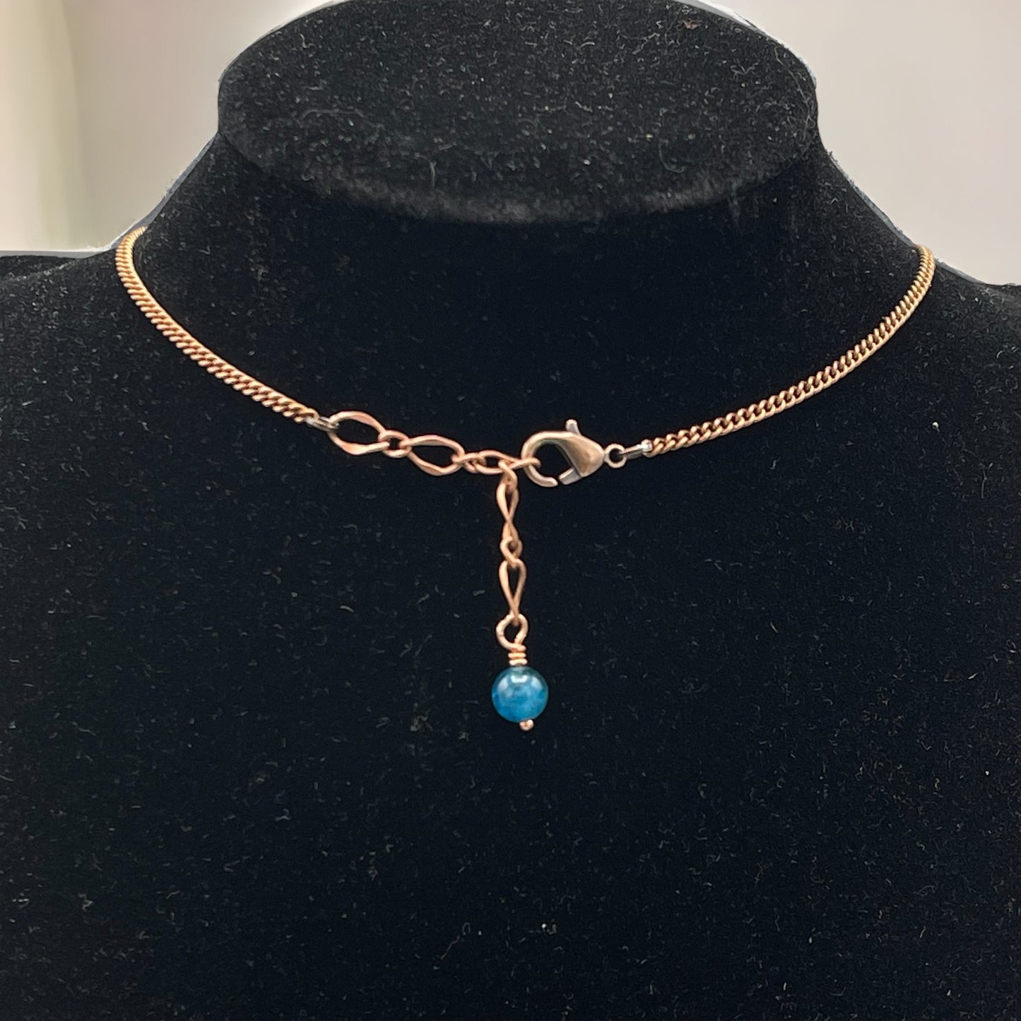 Raw Apatite gemsotne Choker chain Necklace