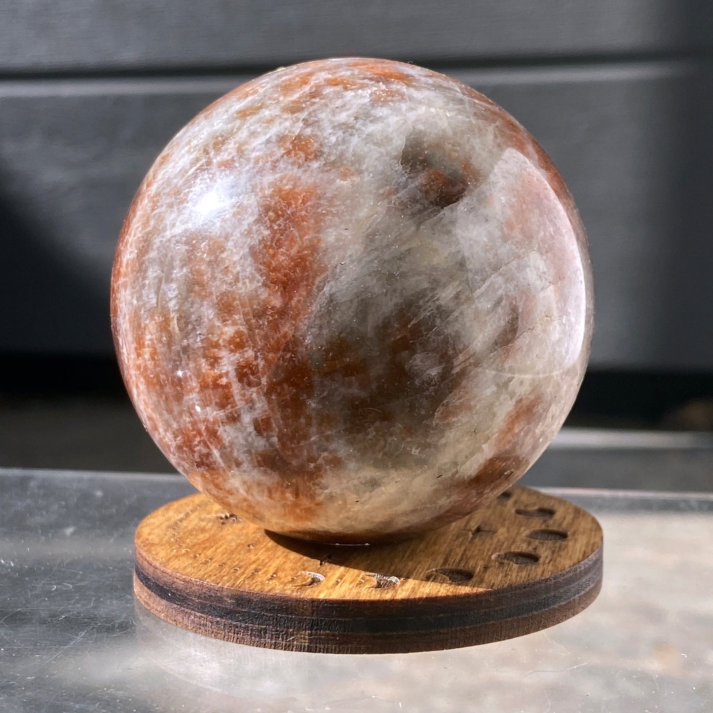 Moonstone gemstone Sphere