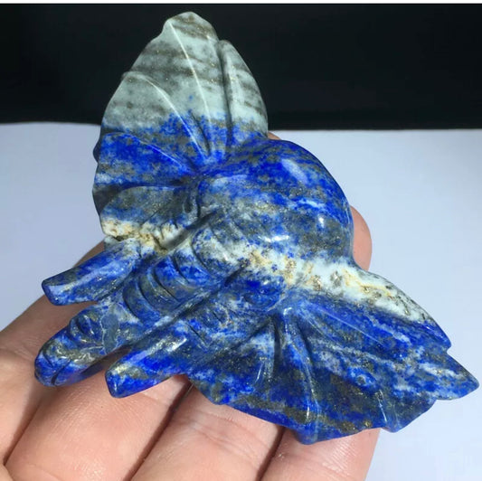 Natural Lapis Lazuli Elephant gemstone Carved Crystal