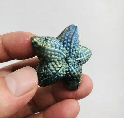 Natural Labradorite Starfish Crystal