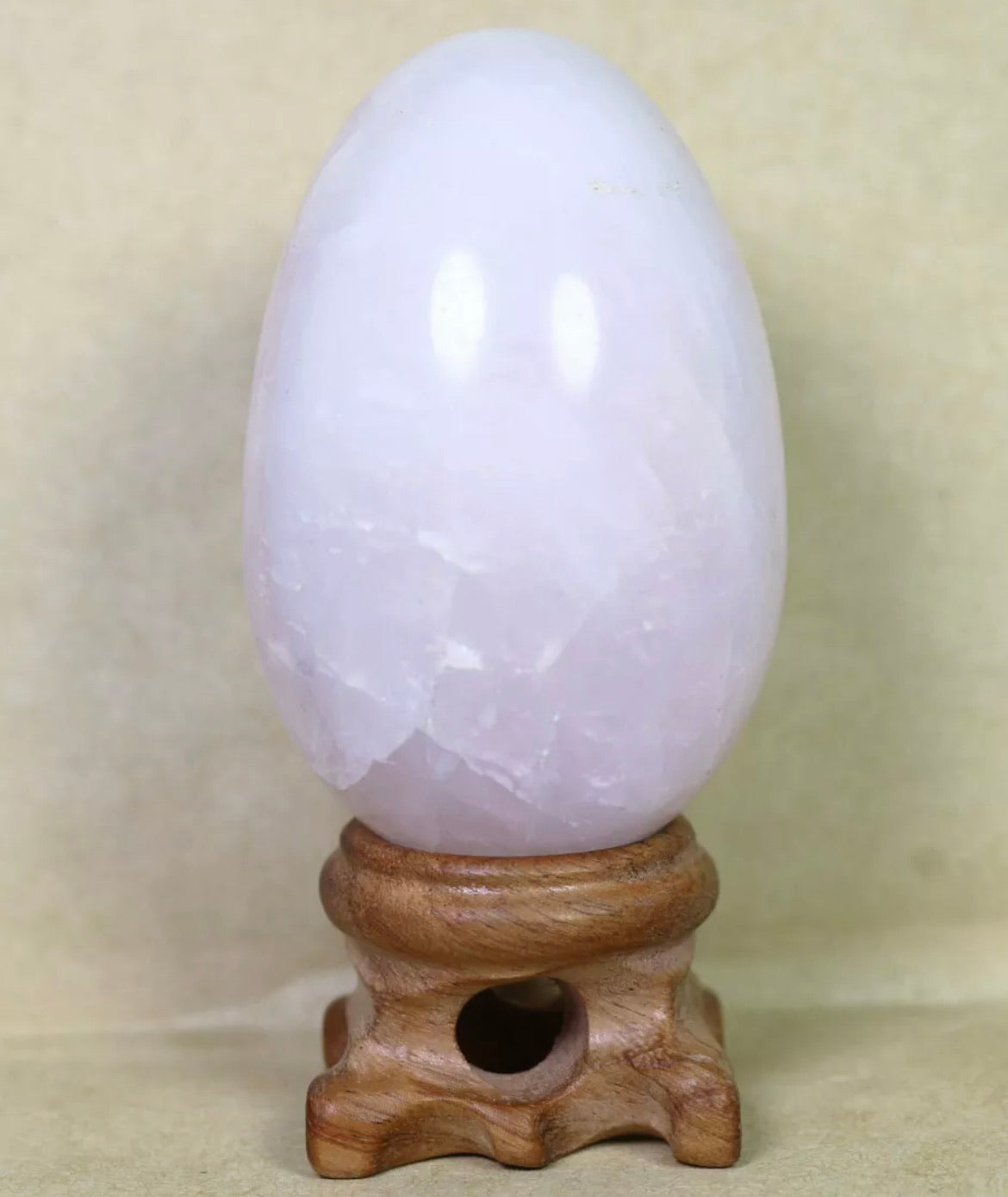 Natural Rose Quartz Egg Gemstone