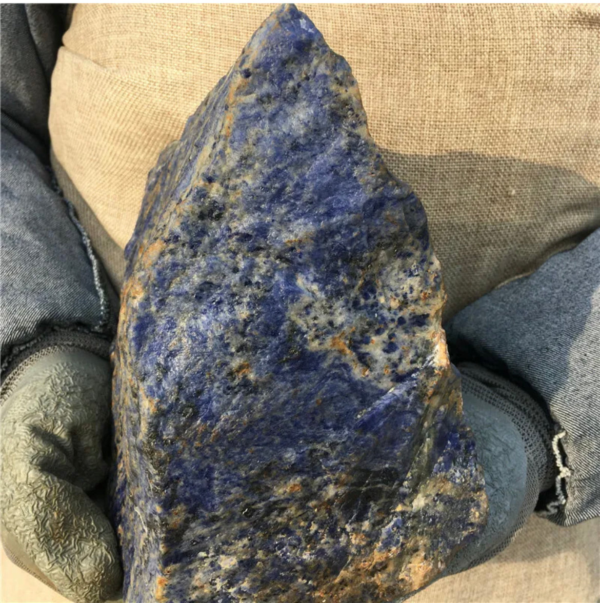 Natural Raw Sodalite gemstone Boulder Rock