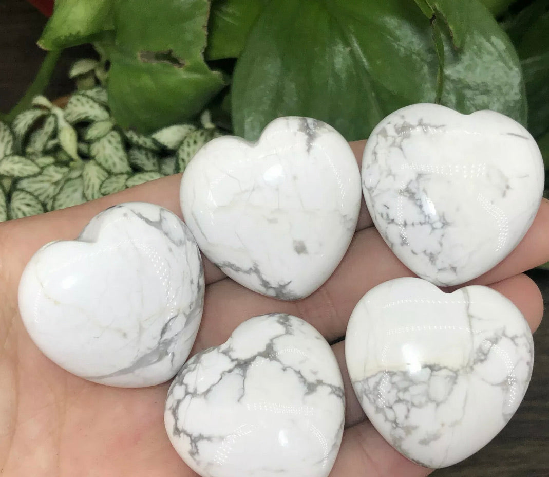 Natural White Turquoise Heart