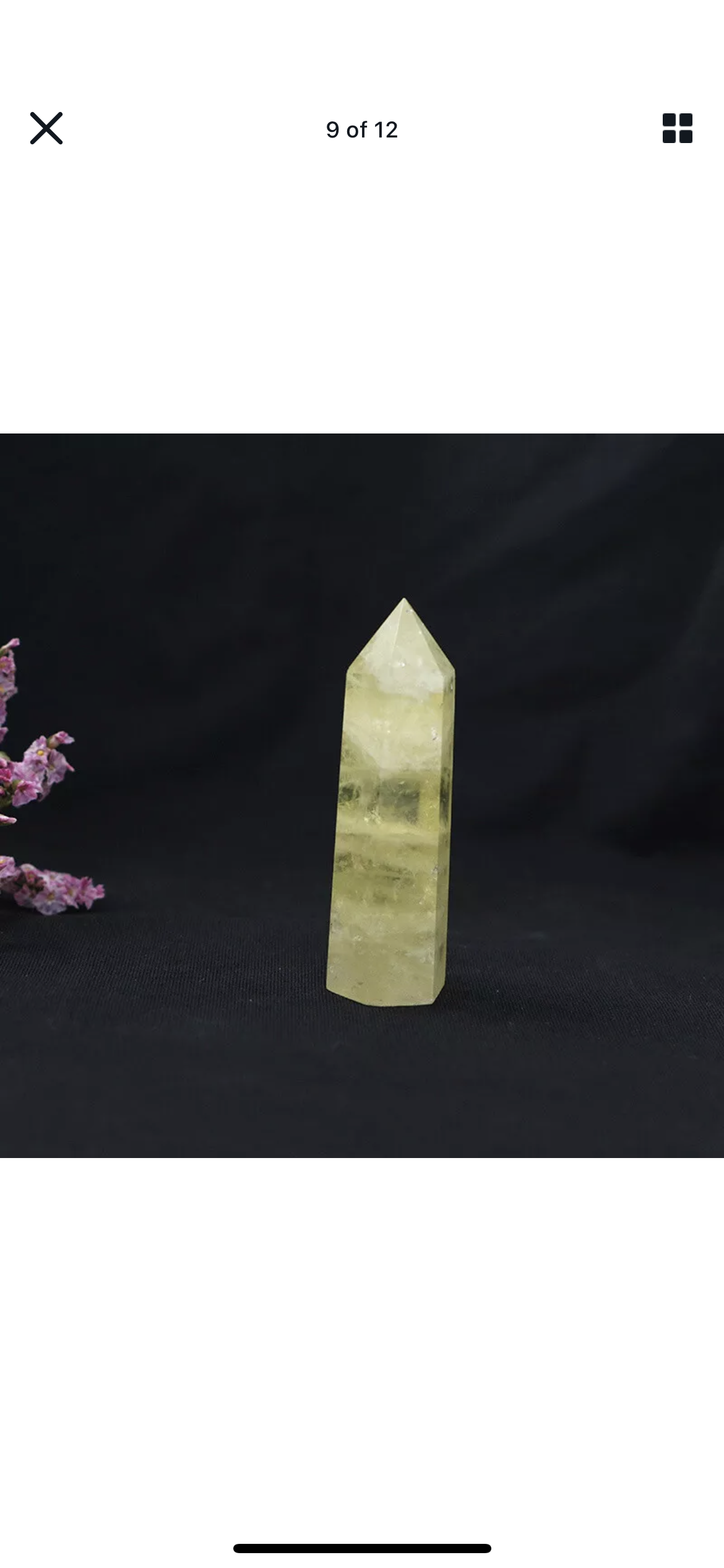 Natural Citrine Quartz Stone Obelisk Healing Crystal Point Wand Reiki